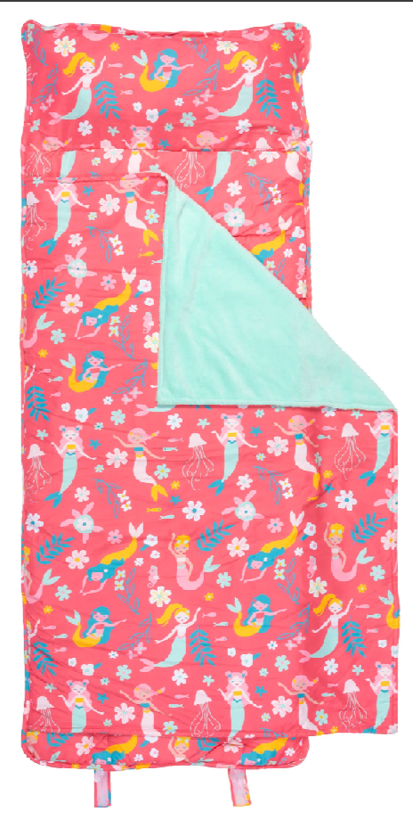 PINK MERMAID ALL OVER PRINT NAP MAT – MiMi Kids