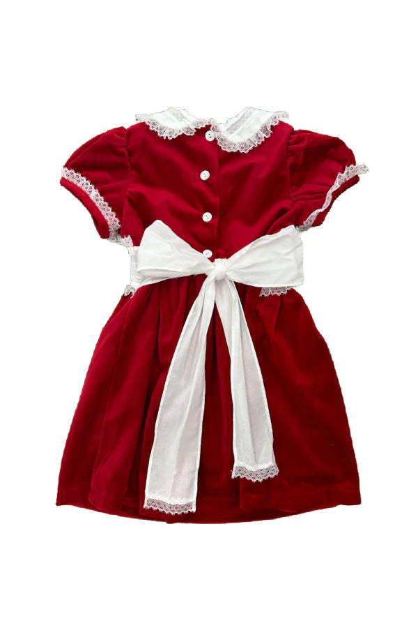 LULU BEBE VELVET DRESS WITH LACE