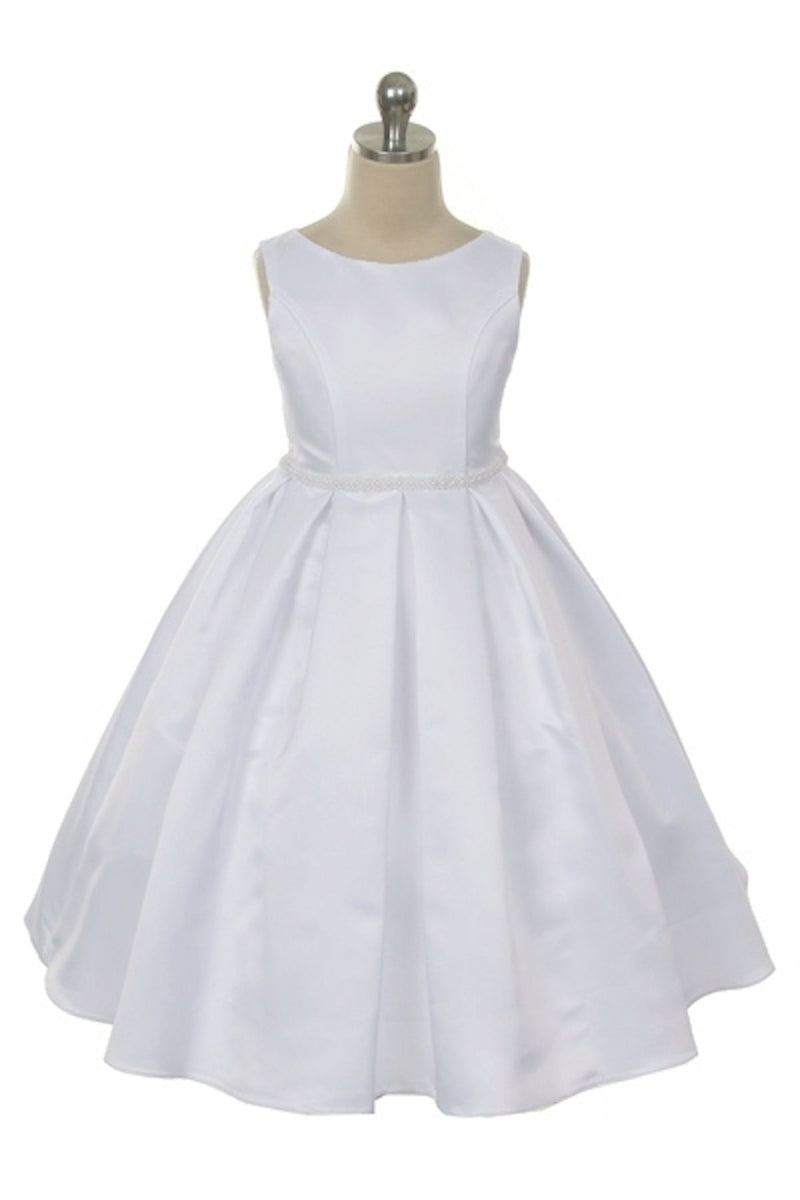 white dress for first communion WHITE COMMUNION DRESS – MiMi Kids