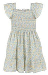 YELLOW FLORAL SUNNY SPRING SMOCKED SOPHIE DRESS