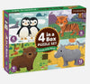ANIMALS OF THEWORLD 4 IN A BOX PUZZLE SET