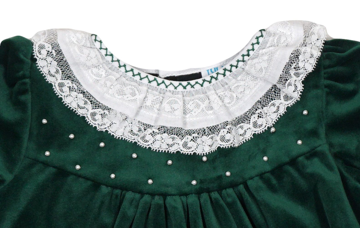 LUXE GREEN VELVET FLOAT DRESS