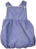 BOYS NAVY AND WHITE SEERSUCKER BUBBLE
