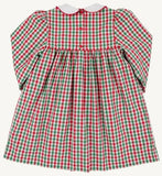 DELLA MARIE DRESS - RICHMOND RED AND KIAWAH KELLY GREEN GINGHAM