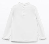 GIRLS KNIT TURTLENECK - IVORY