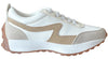 LIL SAMYRA WHITE AND TAUPE SNEAKER