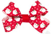 MINI HOLIDAY-THEMED RED SANTA PRINTED HAIR BOW