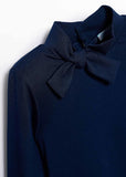 GIRLS TURTLENECK WITH BOW TIE