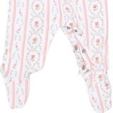 MARNIE ROSEBUD STRIPE SMOCKED FOOTIE