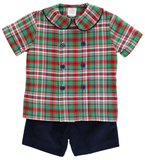 CHRISTMAS PLAID - DRESSY SHORT SET