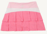 PREPLETIC CINDY SKORT - ROMANY ROSE MICRODOT WITH SANDPEARL PINK