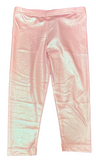 METALLIC LIGHT PINK LEGGINGS