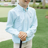 PERFORMANCE ROSCOE BUTTON DOWN - LAGOON