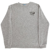 LONG SLEEVE LOGO TEE - DEER ON OATMEAL