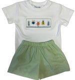 INSECT SMOCKED SHORT SET