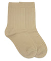 JEFFERIES SOCKS COTTON RIB CREW 1 PAIR - KHAKI