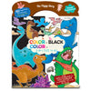 COLOR ON BLACK, COLOR ON WHITE 2-IN-1 TOTE DINOSAUR WORLD