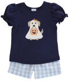 HAPPY HOWL - O - WEEN - BOYS SHORT SET