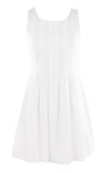 THE WILLOW PLEATED DRESS IN WHITE
