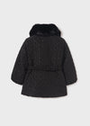 GIRLS BLACK DIAMOND- QUILTED SEQUIN COAT