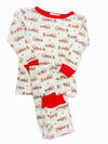 LA LUNA CHRISTMAS TRAIN PIMA PAJAMAS