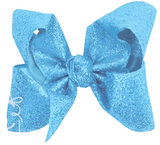 5.5" GLITTER METALLIC BOW ON CLIP - COPEN