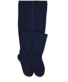 JEFFERIES SOCKS CLASSIC CABLE TIGHTS 1 PAIR - NAVY