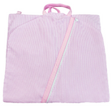 SEERSUCKER HANGING GARMET BAG - LIGHT PINK