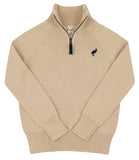 HAYDEN HALF ZIP SWEATER - KEENELAND KHAKI