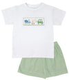 LULU BEBE SMOCKED TRUCKS SHORT SET