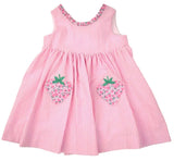 STRAWBERRY POCKET WRAP DRESS