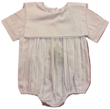 WHITE BIB COLLAR BUBBLE WITH LACE