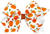MEDIUM HARVEST - THEMED PUMPKIN PRINTED GROSGRAIN HAIR BOW