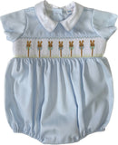 LULU BEBE SMOCKED BUBBLE FOR BOYS