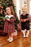 LONG SLEEVE FRENCHY FROCK - BUCKTOWN TARTAN WITH WORTH AVENUE WHITE