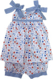 SHELLFISH PRINT GIRL SHORT SET