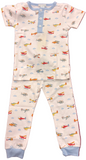 BOYS AIRPLANE SHORTSLEEVE PAJAMA SET