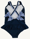 TAYLOR BAY BATHING SUIT (RIBBED) - NANTUCKET NAVY WITH PARK CITY PERIWINKLE