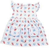 CRABS PIMA FLUTTER SLEEVE DRESS WITH POCKETS