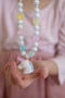 WHITE UNICORN NECKLACE AND BRACELT SET