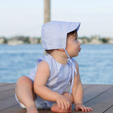 BOYS PINTUCKED BONNET - WHITE