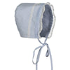 FLORAL AND LACE BONNET- BLUE