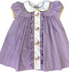 EMBROIDERED TIGER RUFFLE DRESS