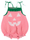HAPPY HALLOWEEN PINK PUMPKIN COSTUME (TODDLER) - HAMPTONS HOT PINK MICRO DOT