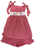 GIRLS FOURTH OF JULY SMOCKED SHORT SET