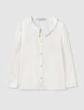 GIRLS SATIN POPLIN BLOUSE