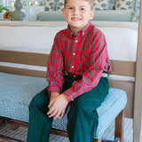 BUTTON DOWN - TARTAN