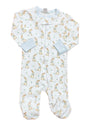 LA LUNA BUNNY PRINT BOY FOOTIE