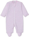 CRESCENT  MOONLIGHT PINK ZIP FOOTIE