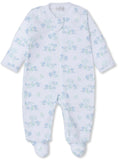 FOREST FUN BLUE ZIP FOOTIE